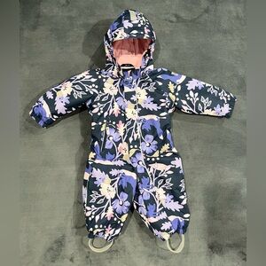 Reima 9-12m girls waterproof snowsuit